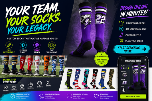 Custom Team Socks That Stand Out on Game Day