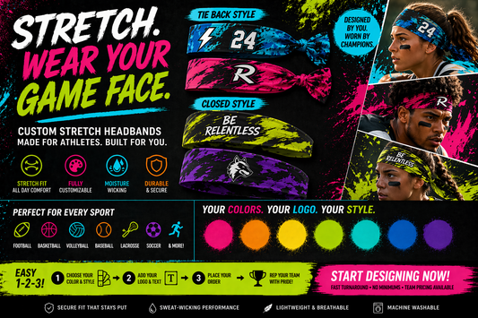 Custom Team Headbands That Bring the Energy